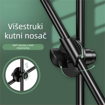 Stalak za nadgledanje snimanje iznad telefona, 360° rotacija, metalno-ABS konstrukcija, podrška prilagodbi