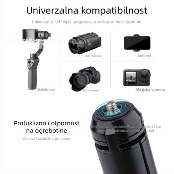 GaNaDu Km-04 Stabilizator stolnog foto-stativa od aluminijske legure, nosivost 2–5 kg, 1 sekcija, 163 g