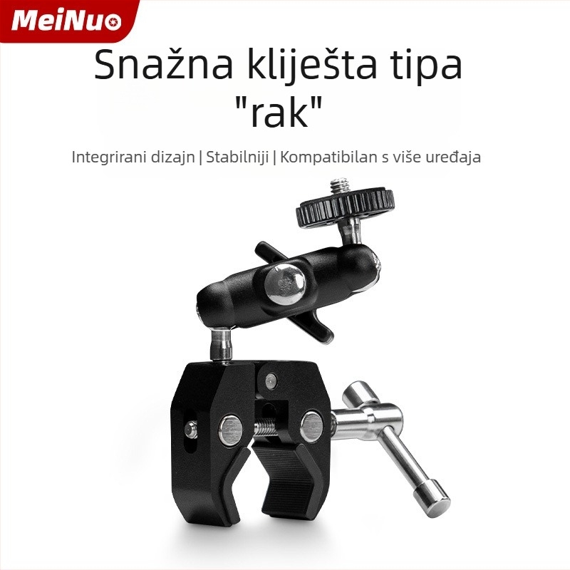 Višenamjenska U-oblik teška stezaljka za DSLR fotoaparat, C-stezaljka s metalnim ramenom za fotografiranje