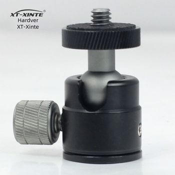 Mini sferni gimbal stativ za mobitel i DSLR, aluminijska legura, 1/4" vijak nosač, horizontalno 360°, vertikalno 180°, težina 40 g