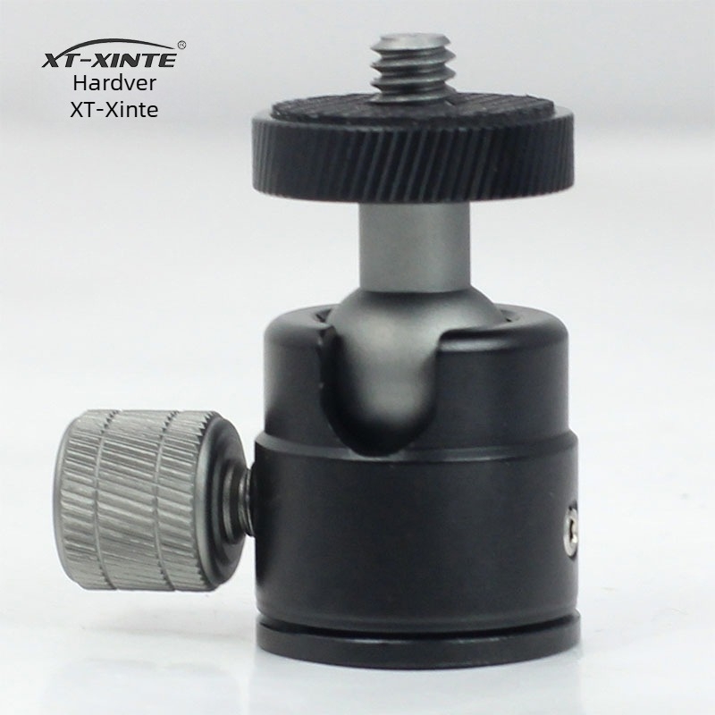 Mini sferni gimbal stativ za mobitel i DSLR, aluminijska legura, 1/4" vijak nosač, horizontalno 360°, vertikalno 180°, težina 40 g