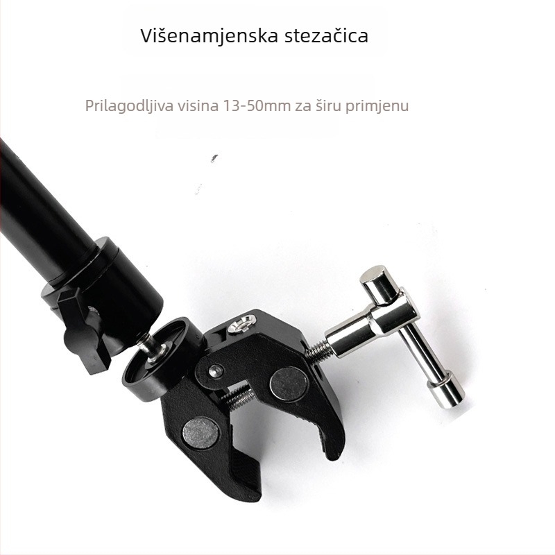 Aluminijska oporna šipka za kameru za tračni sustav, 2-dijelna, promjer cijevi 16/20 mm, težina 375 g