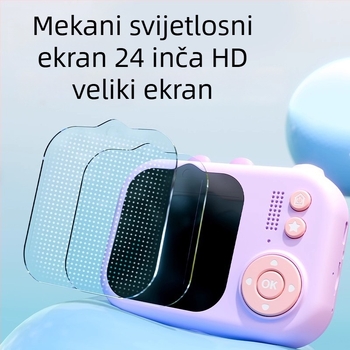 Deli dječja kamera – snima fotografije i videozapise, plastična igračka za djecu od 7 do 14 godina