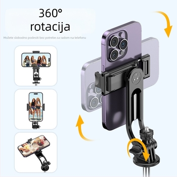 Selfie štap tripod za kamere i pametne telefone | Materijal: ABS + aluminijski spoj | Montaža s navojem 1/4-inch | Model: C12/C13 | Kompatibilan s DJI Pocket 3 / Insta360