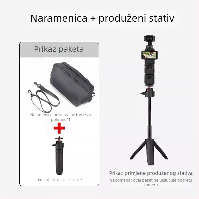 Prenosna višenamjenska torbica za DJI Pocket 3/2 s dijagonalnim remenom