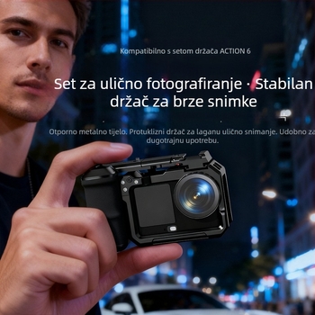 Heaxgk Aluminijski okvirni držač za Osmo Action 6 – držač i okvir