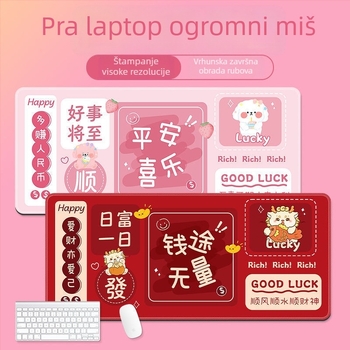Mala gumena podloga za miša s funkcijom kalkulatora, jednostrana, prilagodljiva