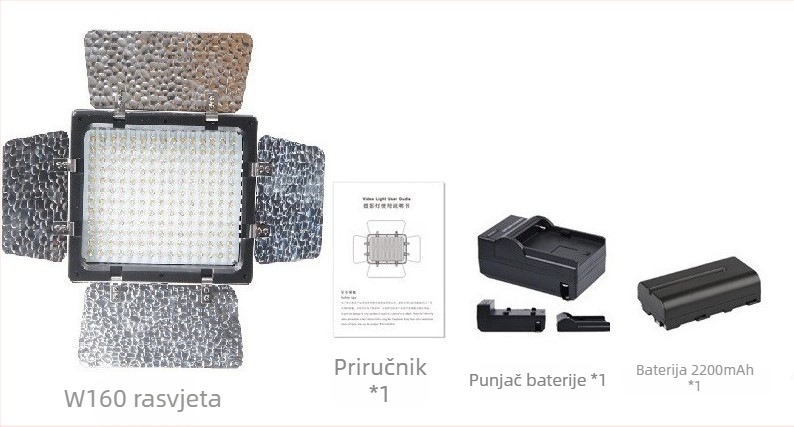 WS160 Digitalno osvjetljenje za fotografiju za DSLR fotoaparat, 18W, 6500K, domet 50 cm, regulacija jačine svjetla i temperatura boje