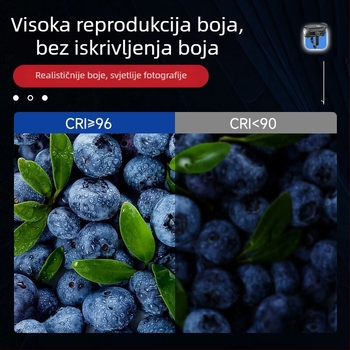 200W COB profesionalno svjetlo za fotografiju, promjenjiva jačina svjetla, 2700–6500K, 110–265V, E27 priključak