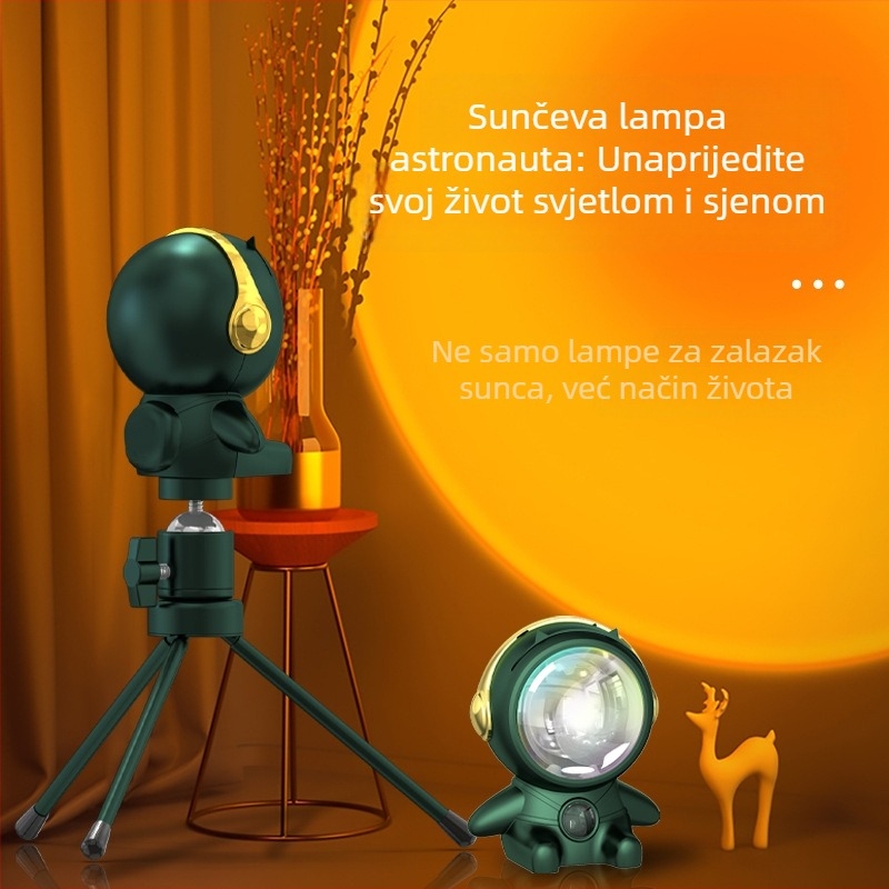 Ambijentalna svjetiljka zalaska sunca za fotografiju i prijenos uživo (napajanje USB; postavljanje na stol; bez pametnih funkcija)