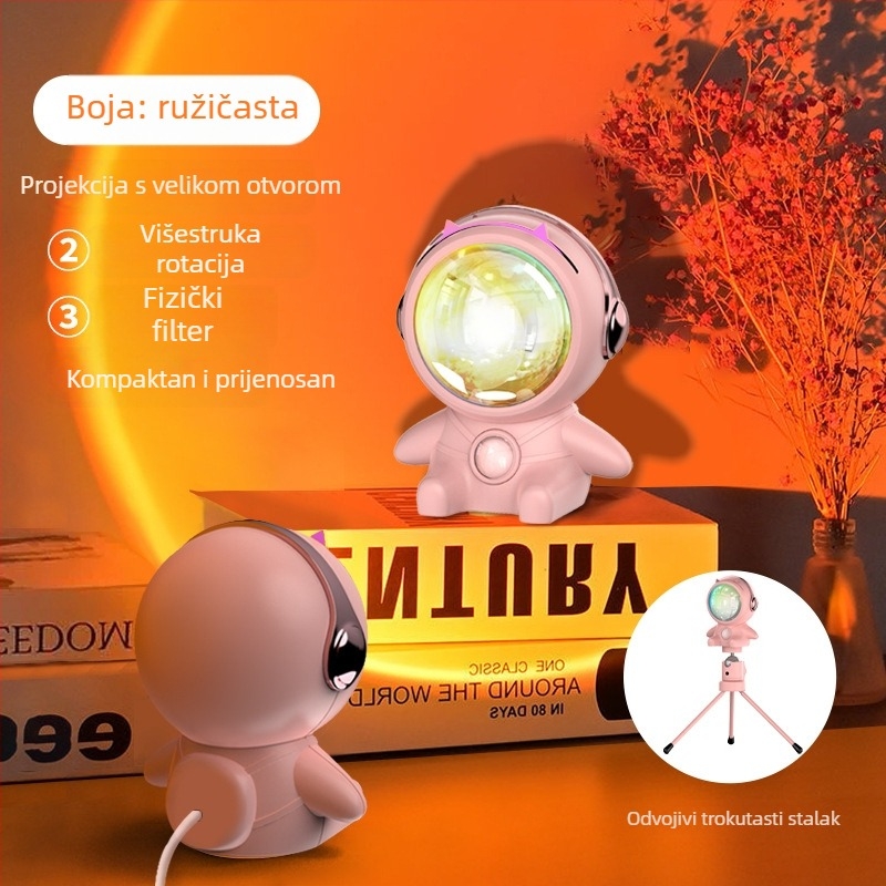 Ambijentalna svjetiljka zalaska sunca za fotografiju i prijenos uživo (napajanje USB; postavljanje na stol; bez pametnih funkcija)