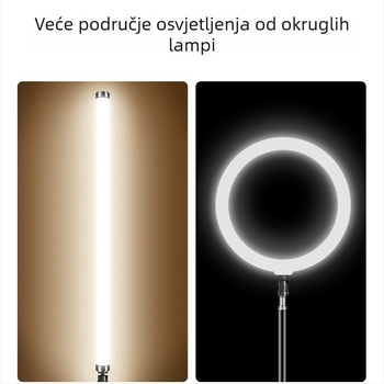 Prijenosna fotografijska svjetiljka za live kuhanje, 10W, trobojno osvjetljenje, 5V, promjenjiva jačina svjetla