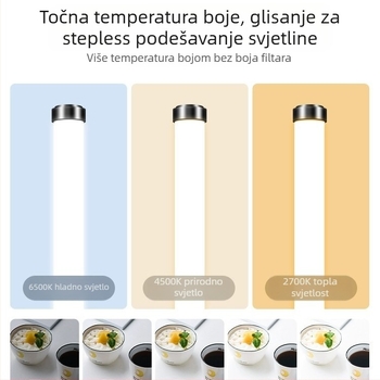 Prijenosna fotografijska svjetiljka za live kuhanje, 10W, trobojno osvjetljenje, 5V, promjenjiva jačina svjetla
