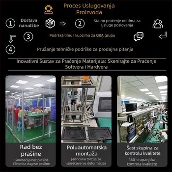 Bežični prijenosni zaslon CarPlay s podrškom za vožnju i navigaciju unazad, model PS7002, LCD zaslon, SD kartica, napajanje putem cigaretne utičnice