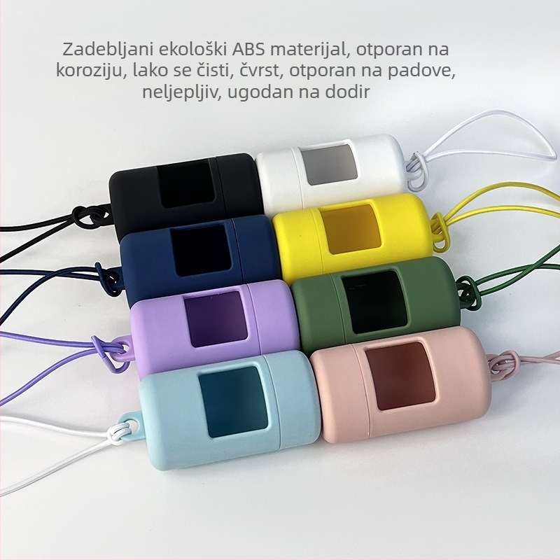 Lopatica za pseće izmet s dozatorom biološki razgradivih vrećica i debelih vrećica
