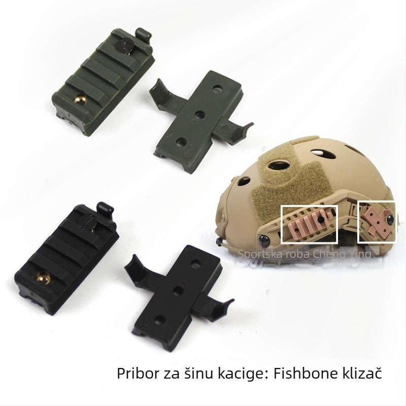Dodatak za kacigu s tračnicom - HK-fast Fishbone Slider, najlon materijal