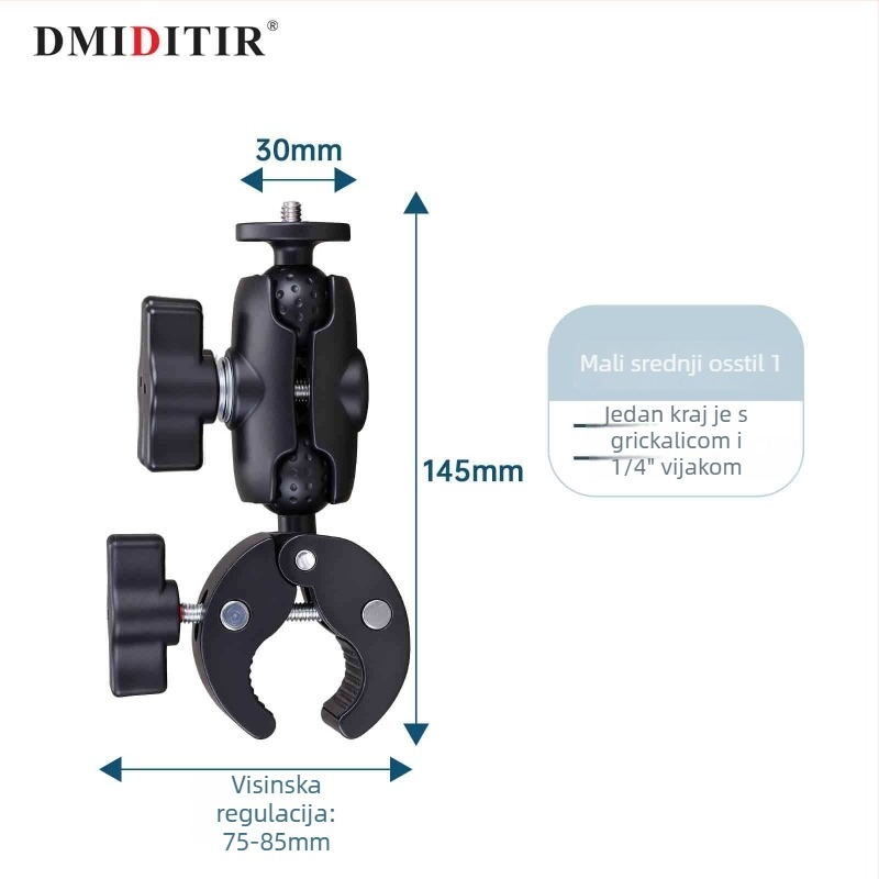 GoPro Hero 12/11 Dvostruki klips držač (SCM135/SCM190/MCM175/MCM225) – Dmiditir, na skladištu