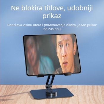 Držač tableta od aluminijske legure, okretni, sklopivi i prijenosni – kompatibilan s iPadom