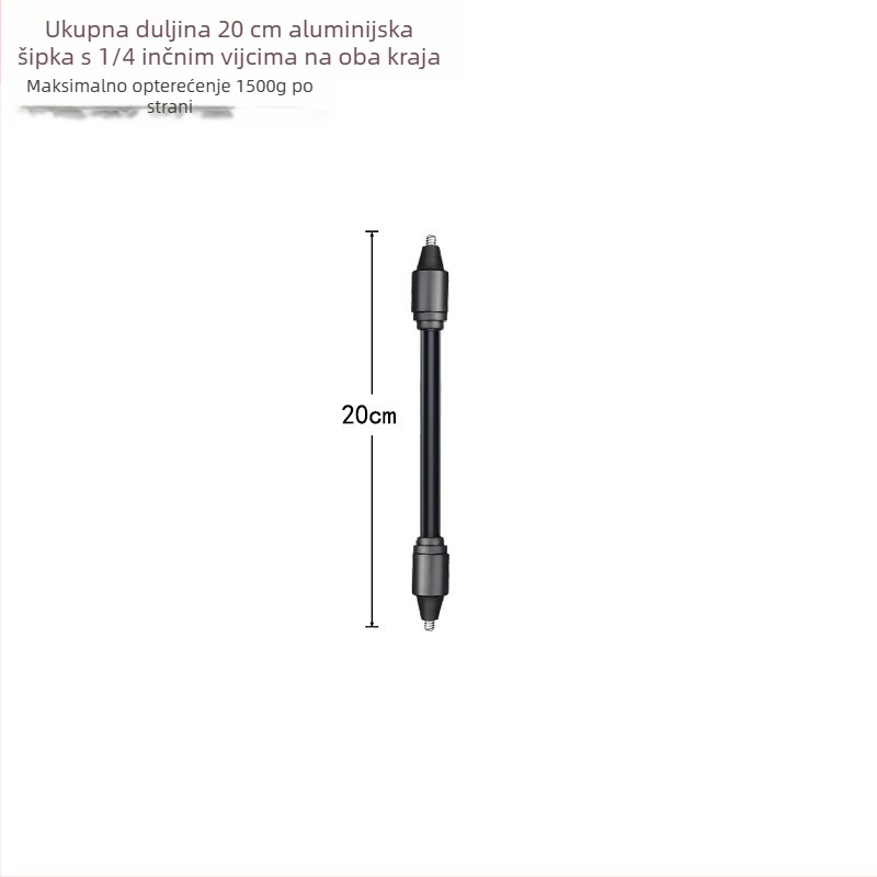 CG02 – Dugačka savitljiva šipka s aluminijskim jezgrom, OEM obradom, kompatibilna s različitim pozicijama rupa za vijak kamere