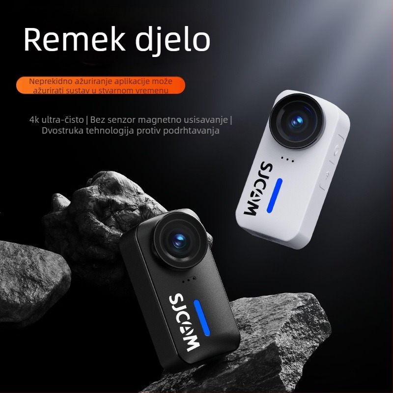 SJCAM Quick Shadow C110 FPV akcijska kamera za motocikle - 4K, 20MP senzor, anti-shake, microSD do 128GB, vodootporna kutija uključena