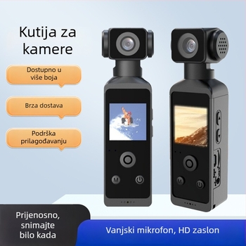 4K sportska džepna kamera s 270° rotirajućim objektivom, kompaktan prijenosni dizajn, 1,3-inčni HD IPS zaslon, podržava do 256 GB, trajanje baterije oko 1,5 sati