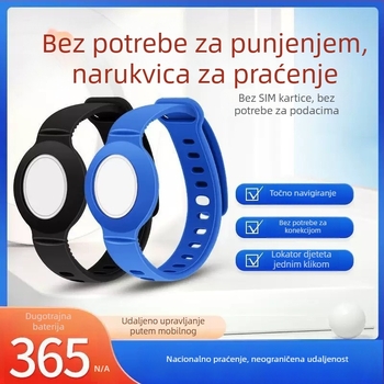 GPS sat za djecu i starije osobe protiv gubitka — lokalizator Bluetooth zvukom za pronalaženje, kompatibilan Android/iOS, baterija 210mAh, ABS kućište