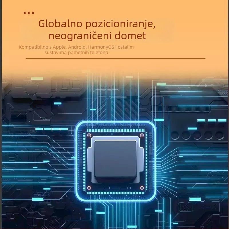 GPS sat za djecu i starije osobe protiv gubitka — lokalizator Bluetooth zvukom za pronalaženje, kompatibilan Android/iOS, baterija 210mAh, ABS kućište