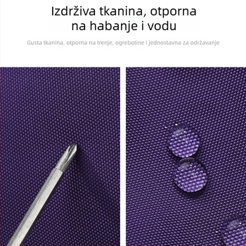 Prsna torba - gradska jednostavnost, najlon, zatvarač, unutarnji džep