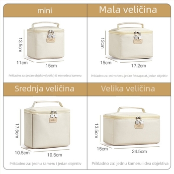 Unutarnja torbica za objektive kamere (XBYS-H019, poliester, nosivost 5 kg)
