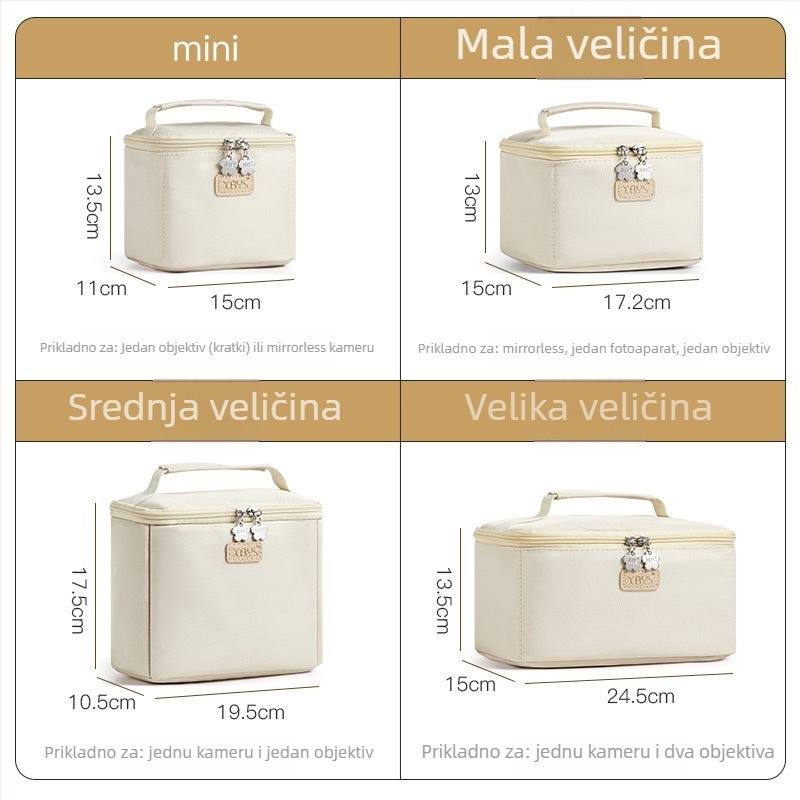 Unutarnja torbica za objektive kamere (XBYS-H019, poliester, nosivost 5 kg)