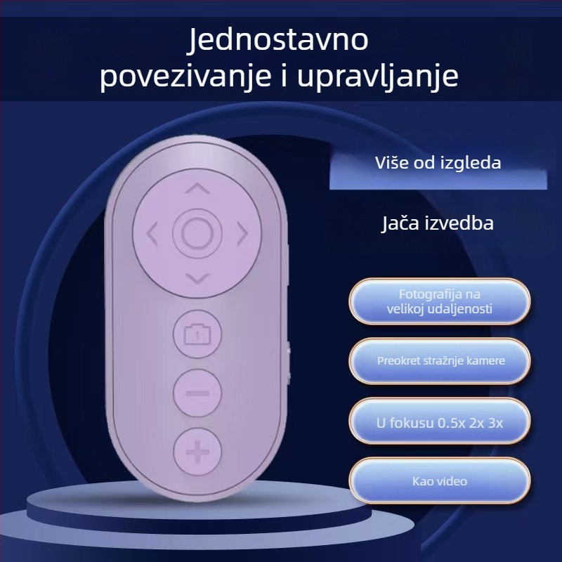 Daljinsko upravljanje fotoaparatom s devet tipki, fokus i preklop prednje/stražnje kamere — Model 1253889