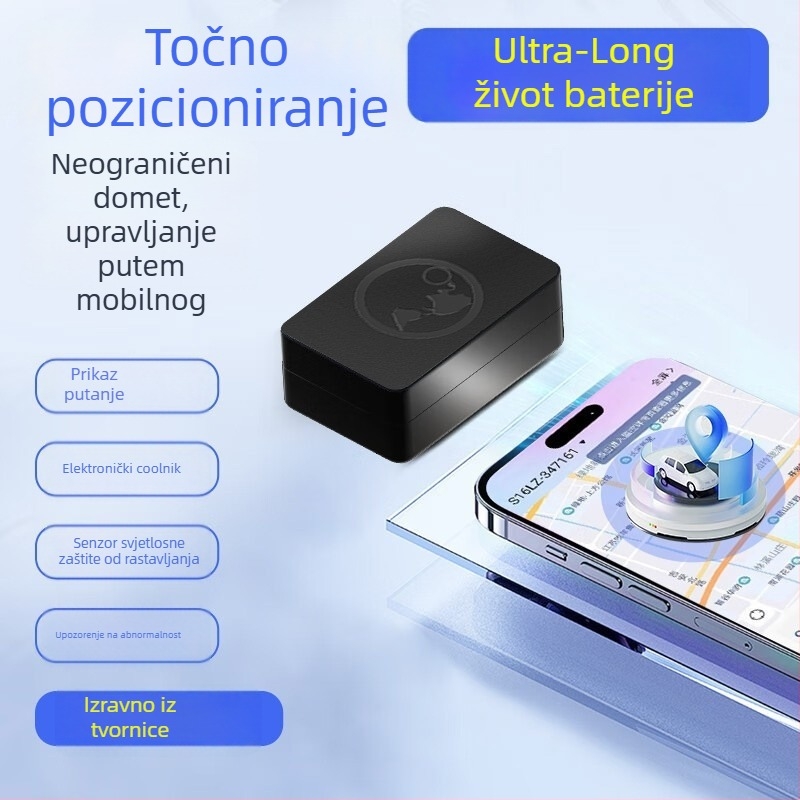 4G GPS tracker za automobile i motocikle s magnetskim pričvršćivanjem, ultradugi režim pripravnosti, GPS točnost 3 m, alarmi: vibracije, prekid napajanja, geofence i prekoračenje brzine