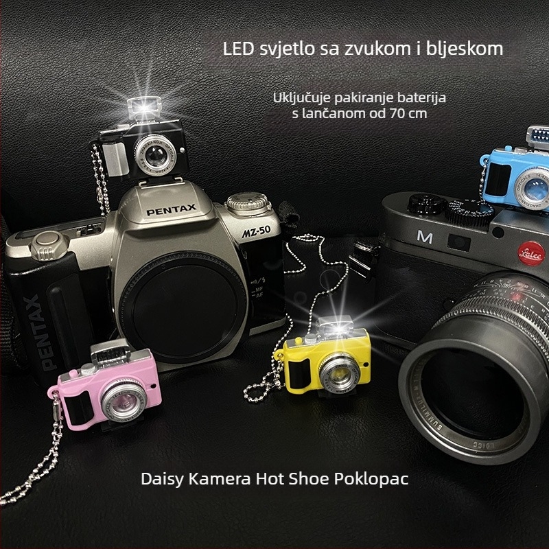 Dekorativni poklopac za hot shoe fotoaparata, motiv margareta, model 5#, kompatibilan s kamerama sa hot shoe; značajke: bljeskalica i zvuk; OEM obrada.