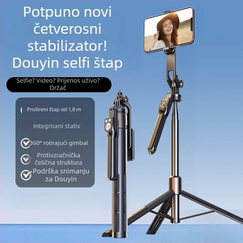 Stabilizator gimbala za telefon – nehrđajući čelik, ručno upravljanje, bez daljinskog, bez Bluetootha, bez svjetla, bez IBIS