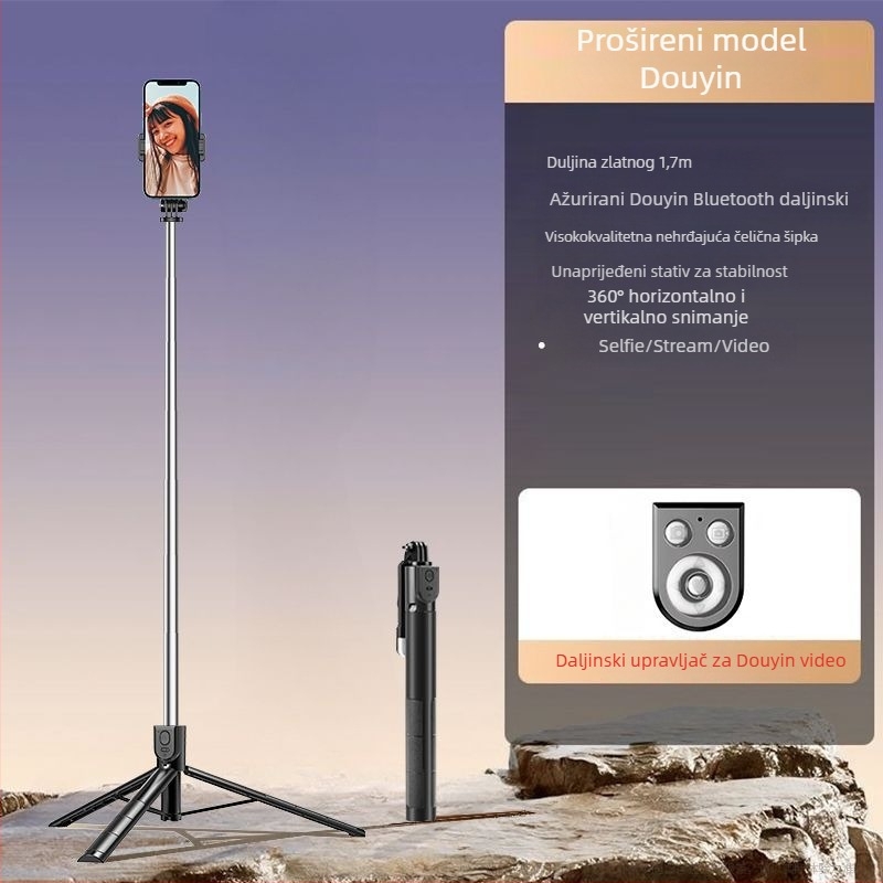 Stabilizator gimbala za telefon – nehrđajući čelik, ručno upravljanje, bez daljinskog, bez Bluetootha, bez svjetla, bez IBIS