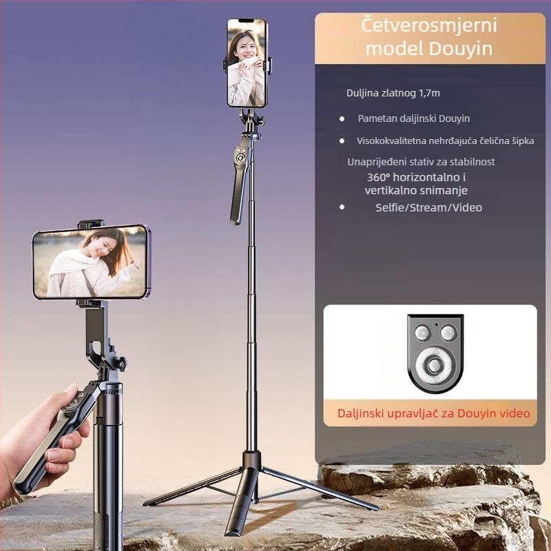 Stabilizator gimbala za telefon – nehrđajući čelik, ručno upravljanje, bez daljinskog, bez Bluetootha, bez svjetla, bez IBIS
