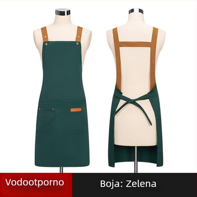 Po meri izrađena bez rukava pregača za manikuru — vodootporna i otporna na ulje, poliester, moderan stil