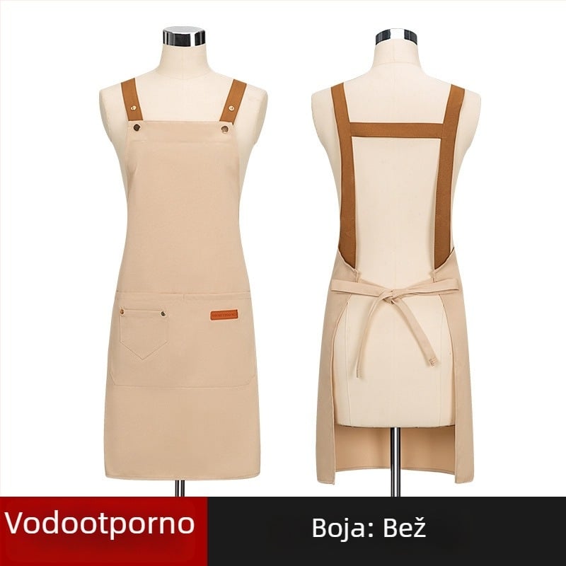 Po meri izrađena bez rukava pregača za manikuru — vodootporna i otporna na ulje, poliester, moderan stil