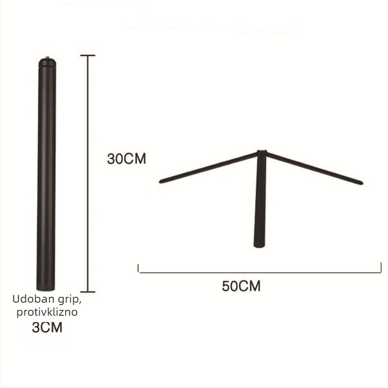 Aluminijski produžni rod za gimball Feiyu/DJI/Zhiqo, troosni stabilizator, teleskop, 5 sekcija, nosivost 2-5 kg