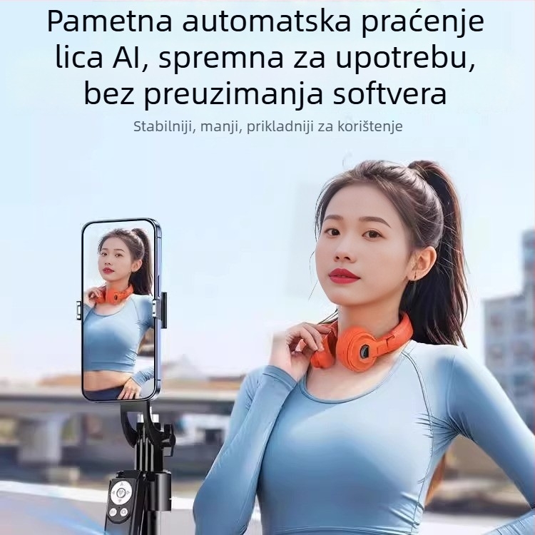 Inteligentni gimbal za selfie štap s 360° rotacijom, karbonska vlakna, daljinski upravljač, stabilizacija protiv podrhtavanja