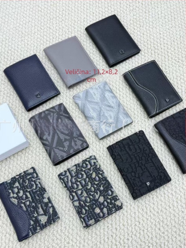 Platnene novčanik za kovance i držač kartica, unisex, urbani minimalizam, podstava od telećeg kože, jednobojni uzorak