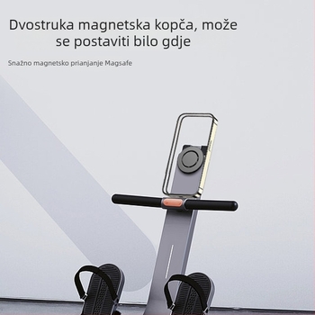 MagSafe držač za telefon za fitness opremu, dvostruki magnetski držač, legura + plast