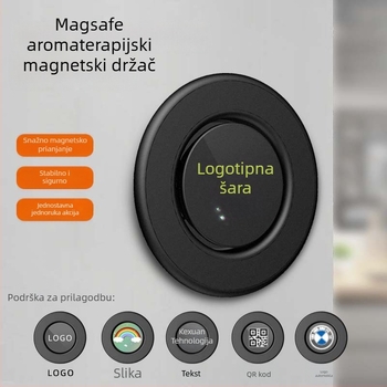 MagSafe držač za telefon za fitness opremu, dvostruki magnetski držač, legura + plast