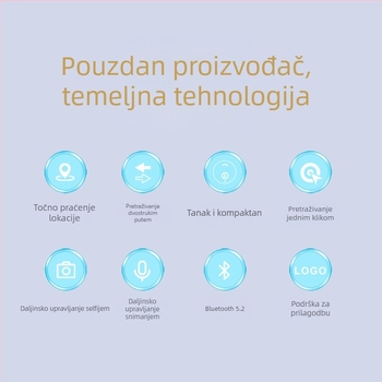 Ključač HST-02 s alarmom za gubitak, Bluetooth domet do 25 m, baterija 210 mAh, kompatibilan s Androidom i iOS