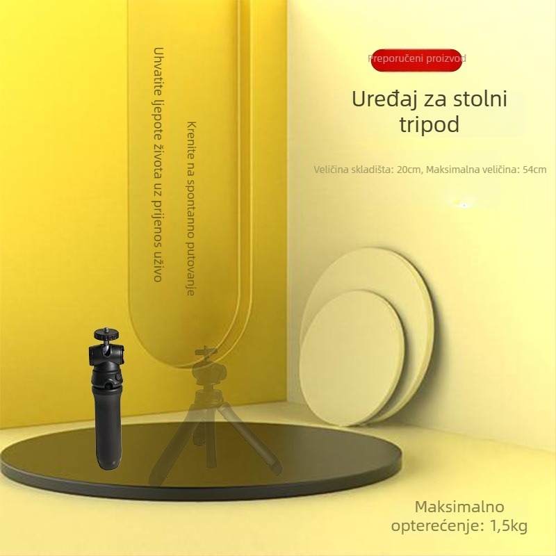 Trodjelni stolni produžni stativ za video i fotografiju, prijenosna drška za bezogledne kamere, univerzalni dizajn, ekološki materijali, mogućnost prilagodbe