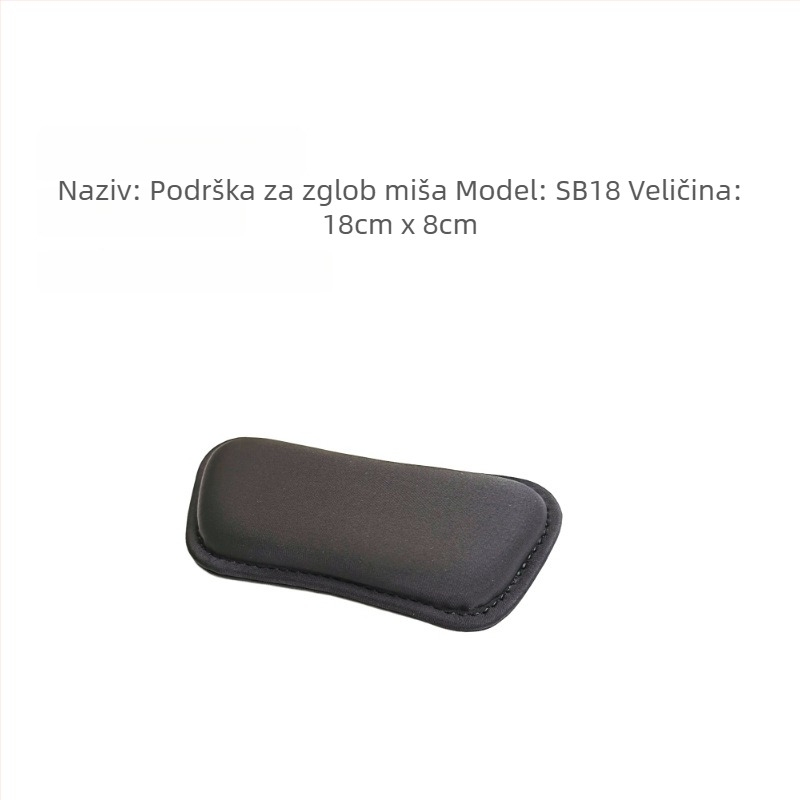 Podložak za miš s podrškom zapešća za tipkovnicu i stol - visoka gustoća mekane tkanine, protuklizna, šivana, OEM prilagodba