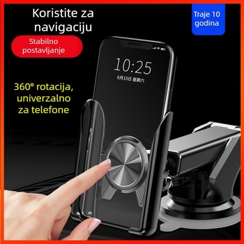 Automobilski držač za telefon s gravitacijskim mehanizmom, plastika, Gravity Support model, COOBOWE, univerzalna kompatibilnost