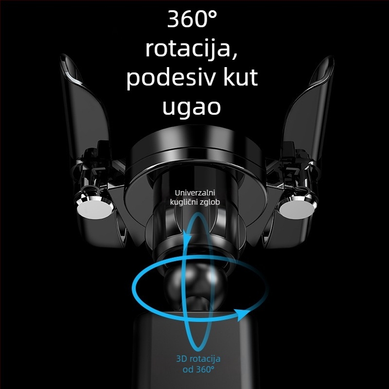 Automobilski držač za telefon s gravitacijskim mehanizmom, plastika, Gravity Support model, COOBOWE, univerzalna kompatibilnost