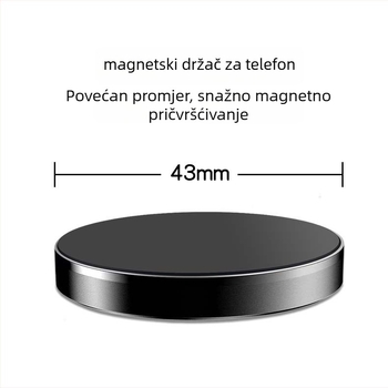 Auto magnetski držač za telefon, aluminijska legura s magnetom od silikona, model D8, mogućnost prilagodbe, kompatibilan s mobilnim telefonima