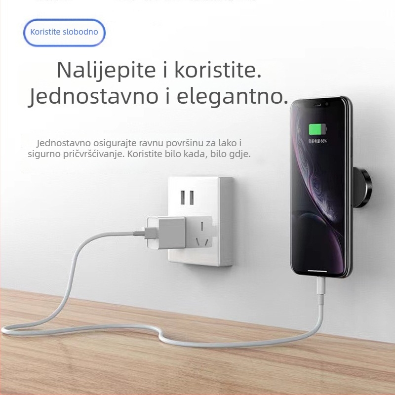 Auto magnetski držač za telefon, aluminijska legura s magnetom od silikona, model D8, mogućnost prilagodbe, kompatibilan s mobilnim telefonima